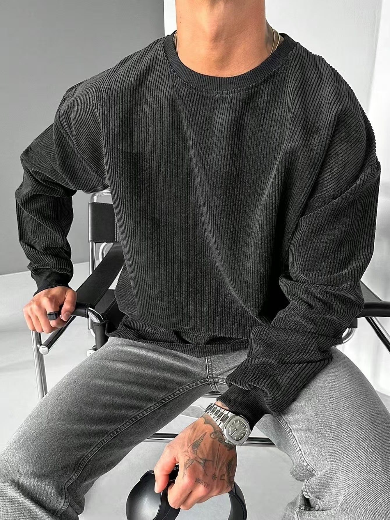 Casual Trends Round Neck Sweater Long Sleeve