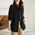 Fashion Lapel Mid-length Coat For Women