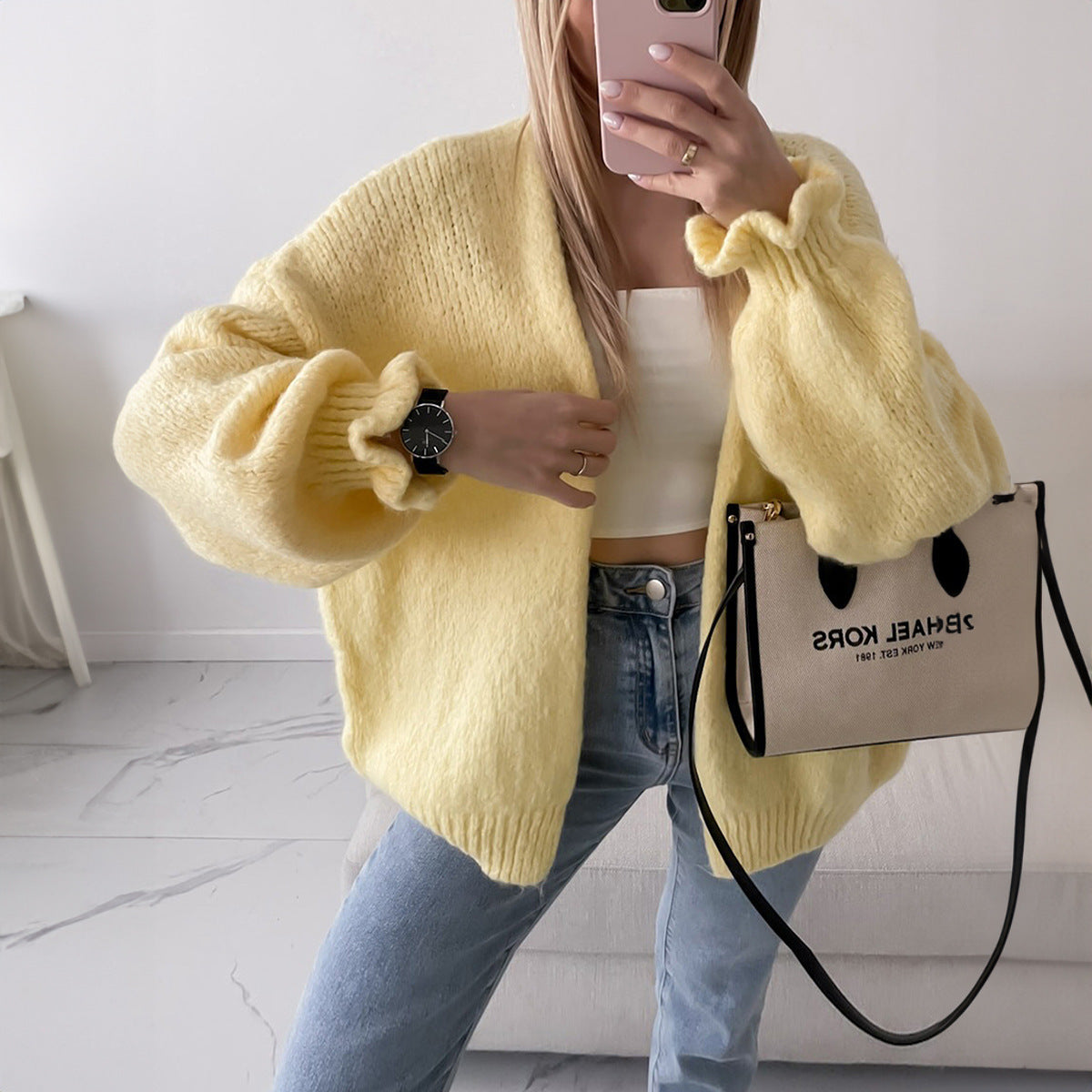 European And American Casual Solid Color Long-sleeved Shirt