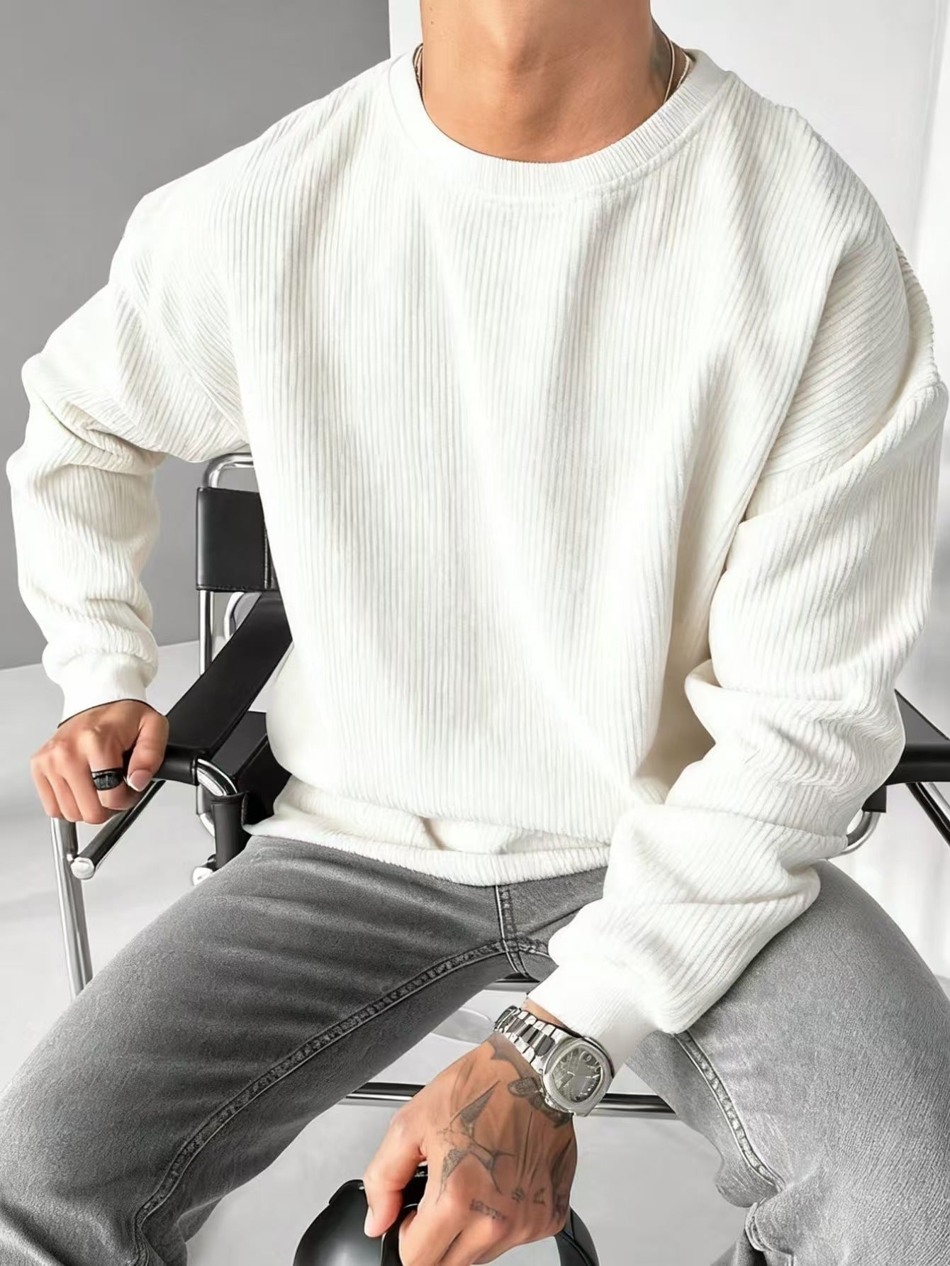 Casual Trends Round Neck Sweater Long Sleeve