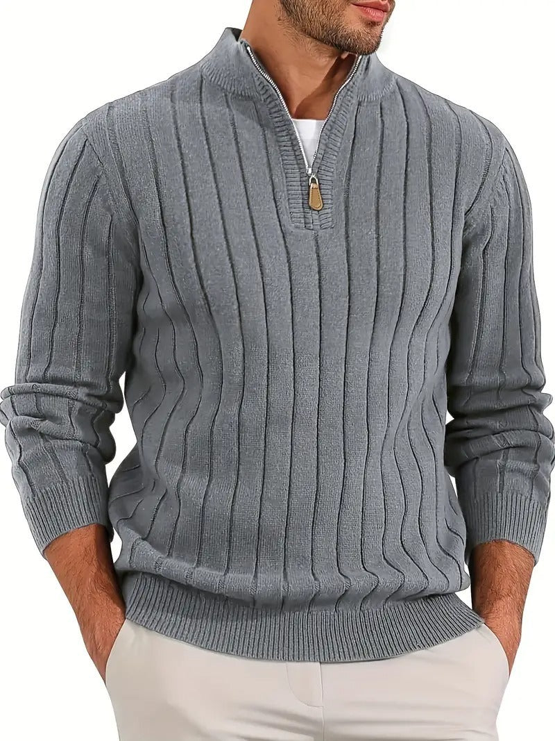 Retro Versatile Long Sleeve Sweater Men