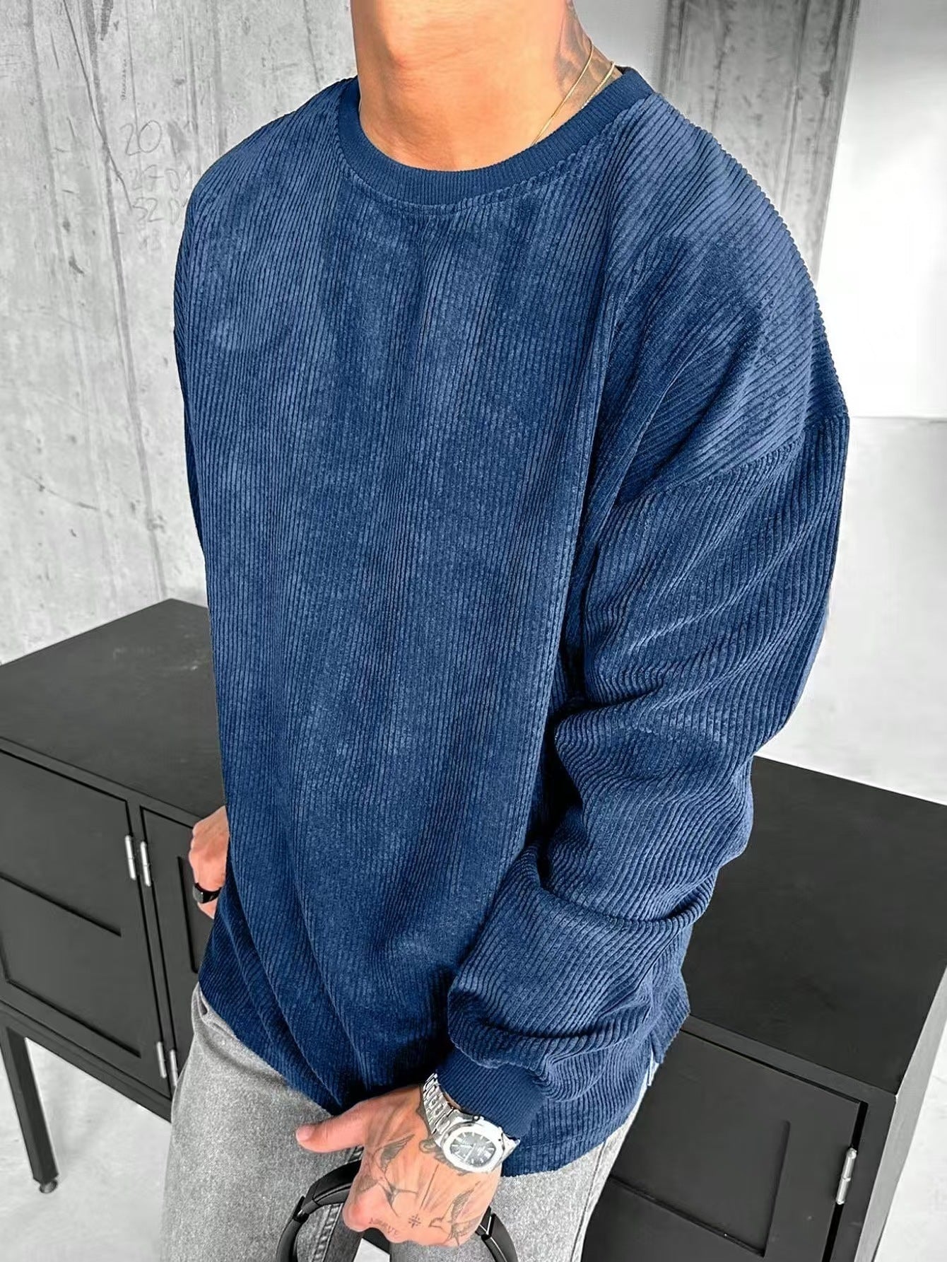 Casual Trends Round Neck Sweater Long Sleeve