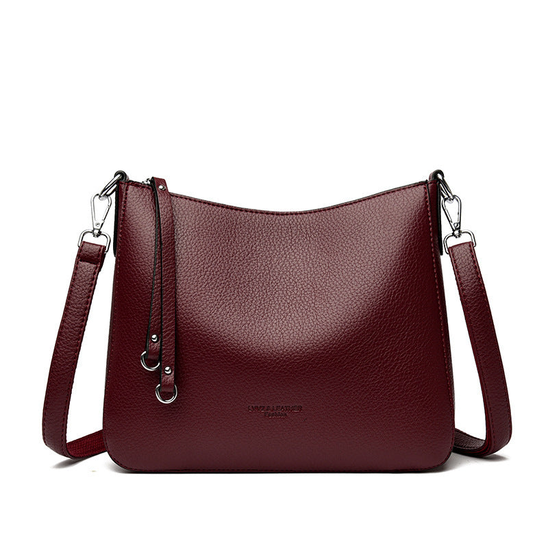 New Genuine Leather Fashion Niche Shoulder Crossbody Bag