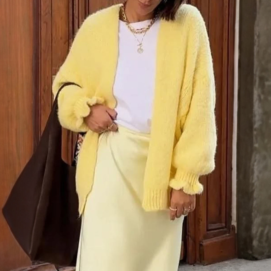 European And American Casual Solid Color Long-sleeved Shirt